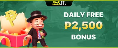 Daily ₱2,500 Jackpot Rush promotion banner